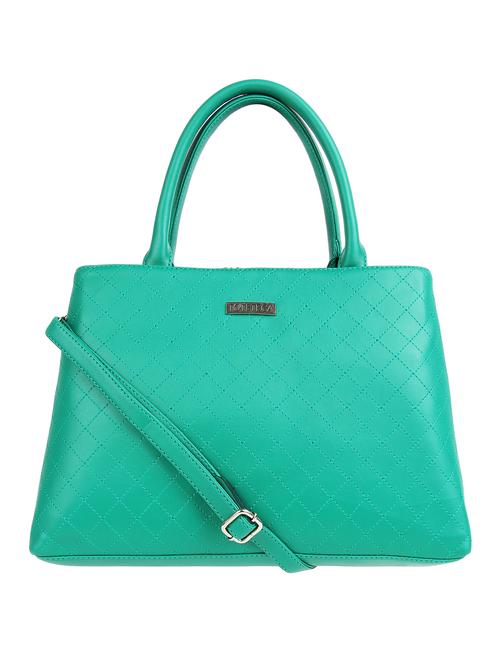 green leatherette (pu) handbag - 16271953 - Very Small Image - 1