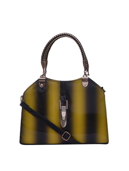 yellow leatherette (pu) handbag - 16272150 - Very Small Image - 1