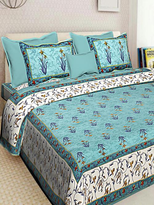 cotton printed double bed sheet - 16272240 - Very Small Image - 1