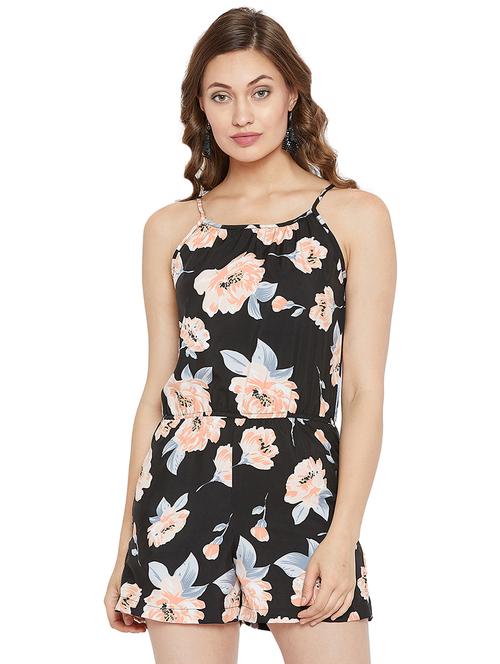 cami neck floral romper - 16272681 - Very Small Image - 1