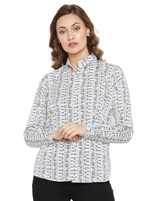 quirky prints long sleeved shirt - 16272682 - Very Small Image - 1