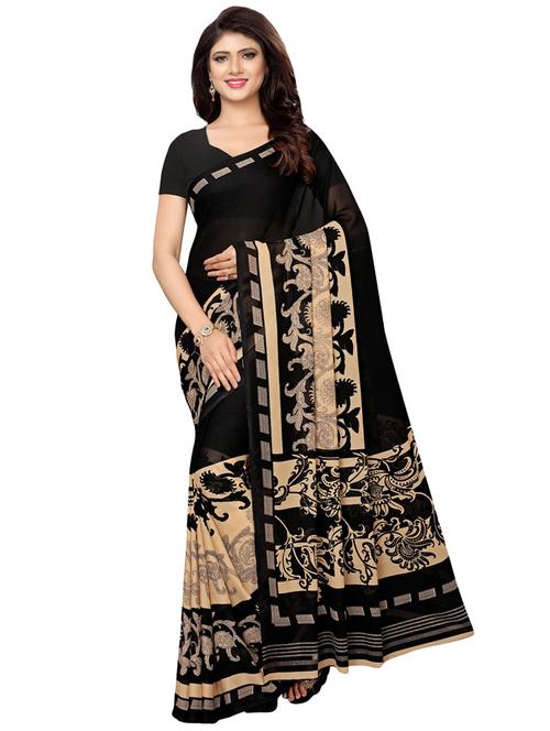 kalamkari printed saree with blouse - 16272731 - Very Small Image - 1
