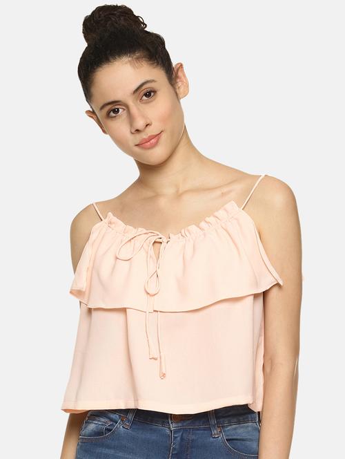 tie up layered crop top - 16272955 - Very Small Image - 1
