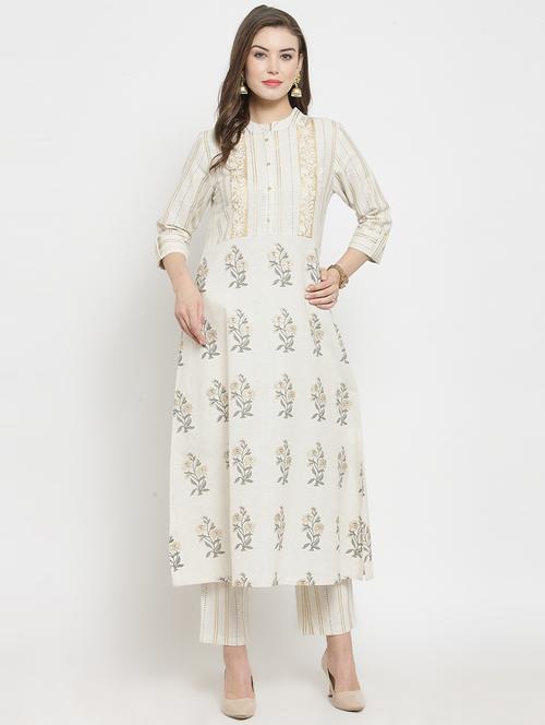 floral print kurta palazzo set - 16273241 - Very Small Image - 1