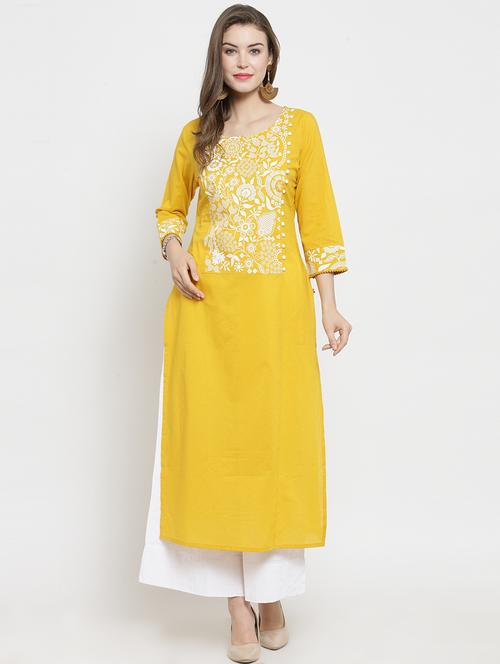 floral kurta palazzo set - 16273268 - Very Small Image - 1