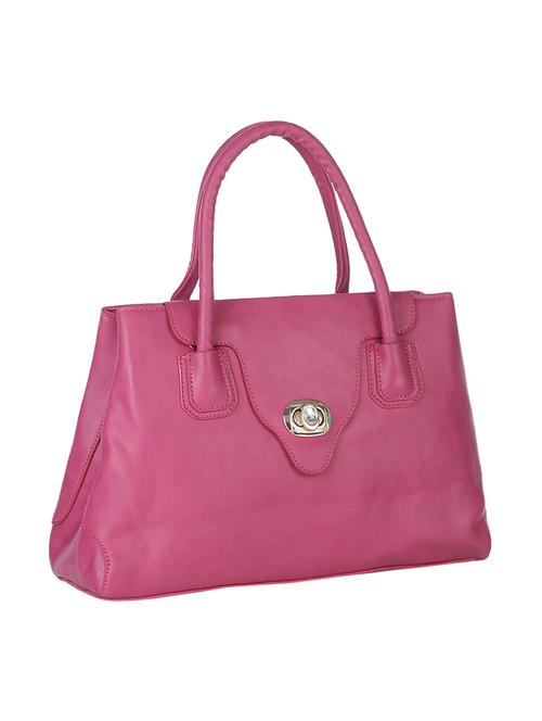 pink leatherette (pu) handbag - 16273582 - Very Small Image - 1