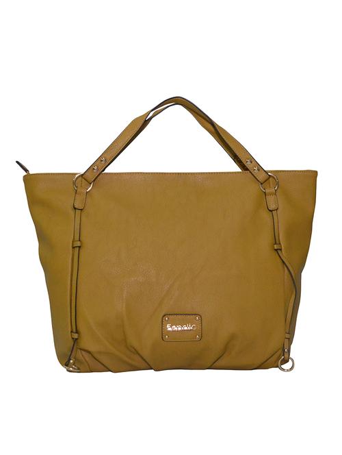 yellow leatherette (pu) handbag - 16273596 - Very Small Image - 1