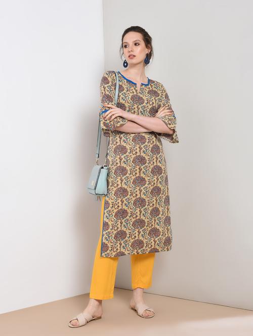 kaantha embroidered straight kurta - 16273666 - Very Small Image - 1