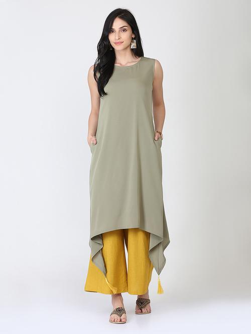 solid kurta palazzo set - 16273894 - Very Small Image - 1