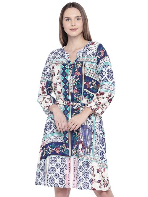 tie knot a-line dress - 16274258 - Very Small Image - 1