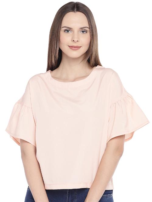 ruffle detail solid top - 16274294 - Very Small Image - 1