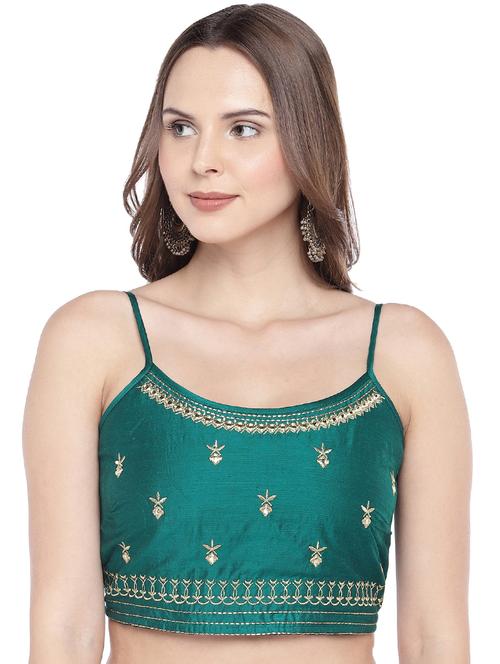 teal embroidered blouse - 16274314 - Very Small Image - 1
