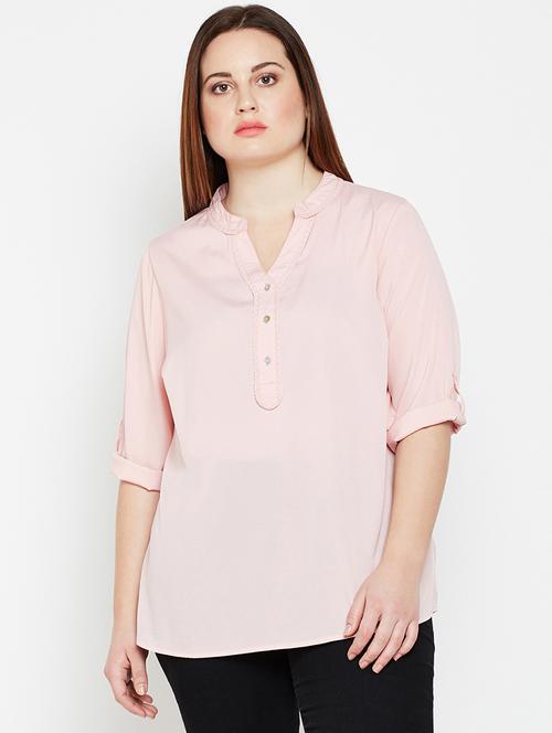 roll up sleeved plus tunic - 16274858 - Very Small Image - 1