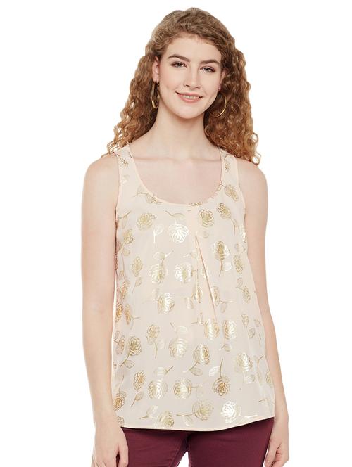 pleat detail foil print top - 16274864 - Very Small Image - 1