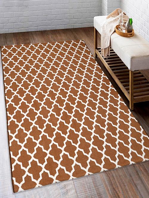cotton multi purpose handloom rugs - 16274931 - Very Small Image - 1