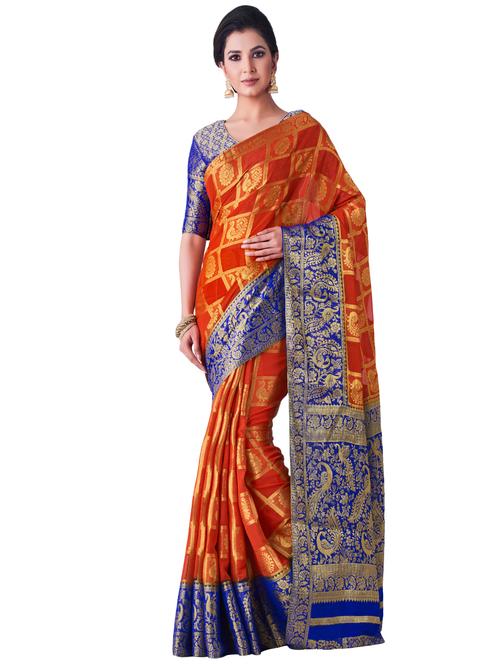 conversational kanjivaram saree - 16275533 - Very Small Image - 1