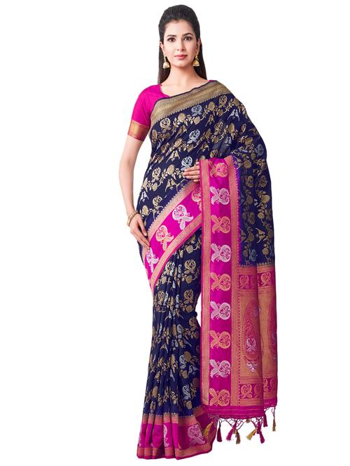 conversational kanjivaram saree - 16275571 - Very Small Image - 1