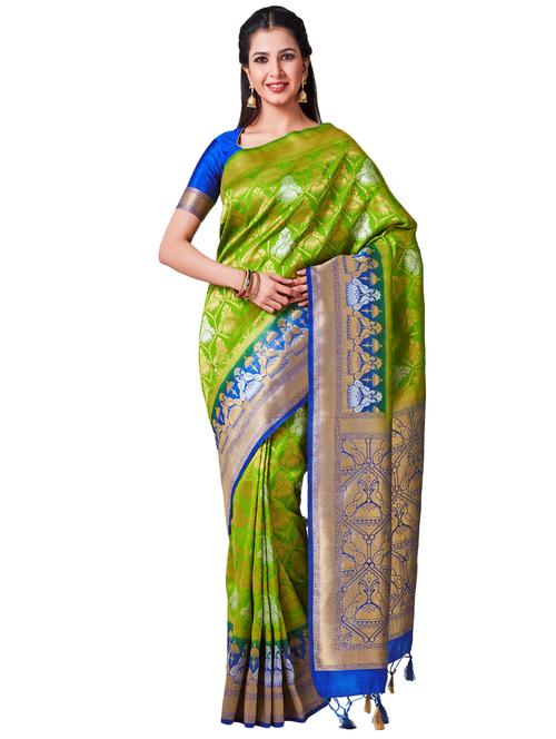 conversational kanjivaram saree - 16275572 - Very Small Image - 1
