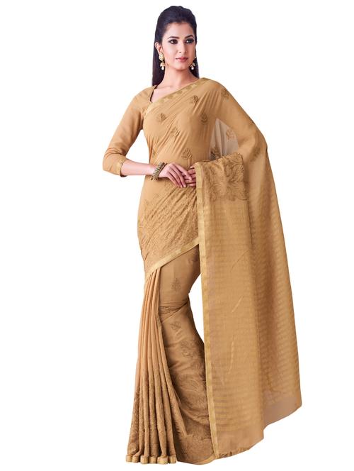 embroidered kanjivaram saree - 16275584 - Very Small Image - 1