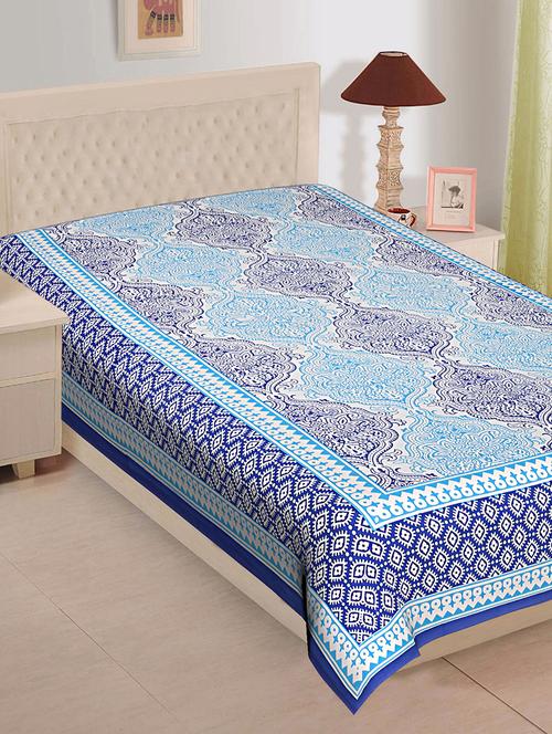 ethnic print cotton single bed sheet - 16275690 - Very Small Image - 1