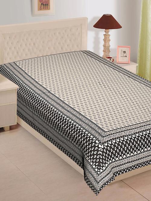 ethnic print cotton single bed sheet - 16275696 - Very Small Image - 1