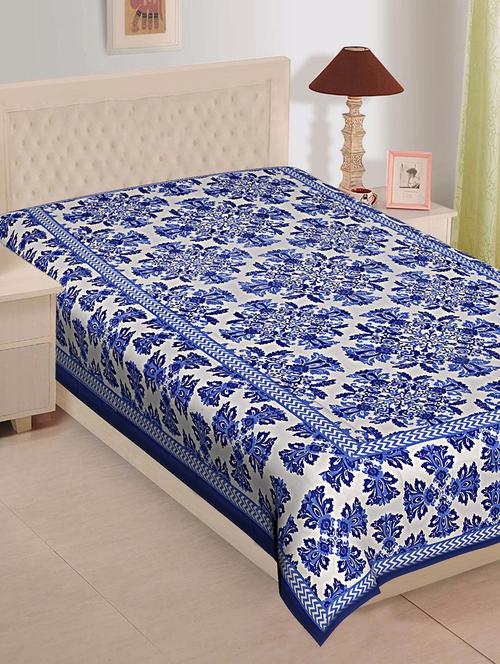 ethnic print cotton single bed sheet - 16275707 - Very Small Image - 1