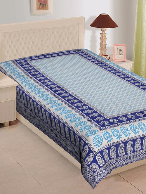 ethnic print cotton single bed sheet - 16275711 - Very Small Image - 1