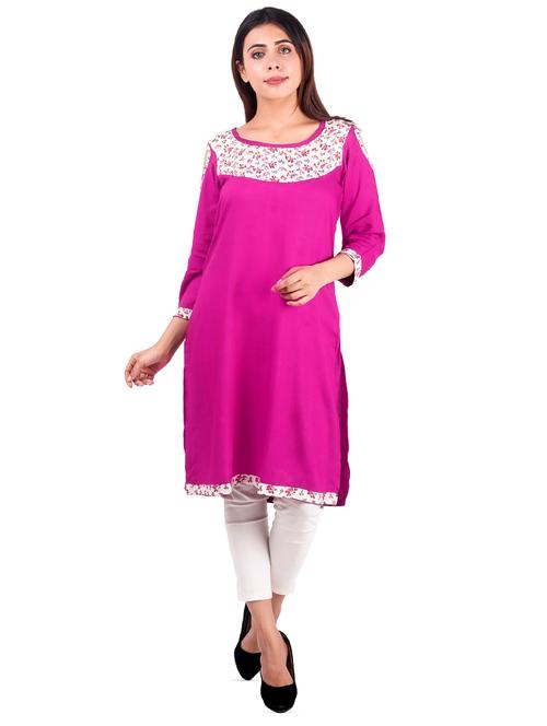 ditsy floral straight kurta - 16276006 - Very Small Image - 1