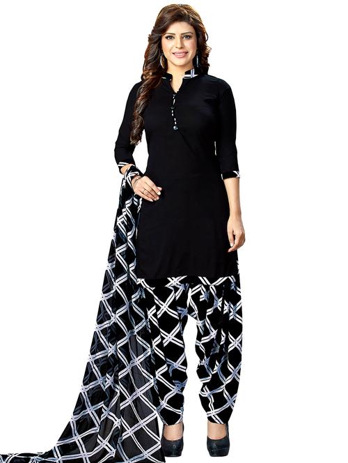 printed salwar unstitched suit - 16276982 - Very Small Image - 1