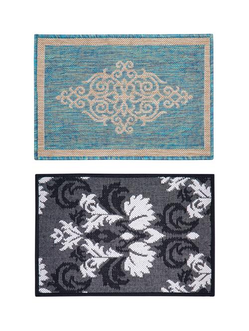 stylish set of 2 pc door mat - 16277604 - Very Small Image - 1