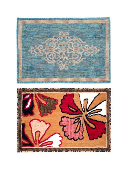 stylish set of 2 pc door mat - 16277621 - Very Small Image - 1