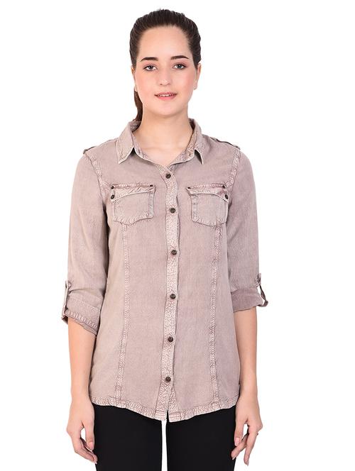 pocket detail buttoned up shirt - 16279442 - Very Small Image - 1