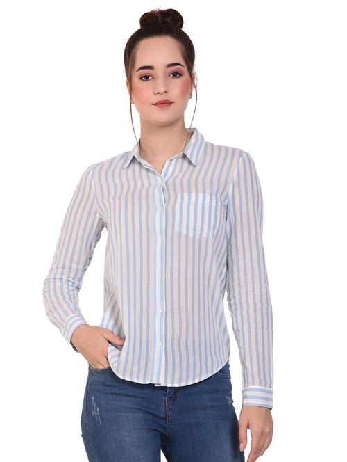 button up striped shirt - 16279443 - Very Small Image - 1