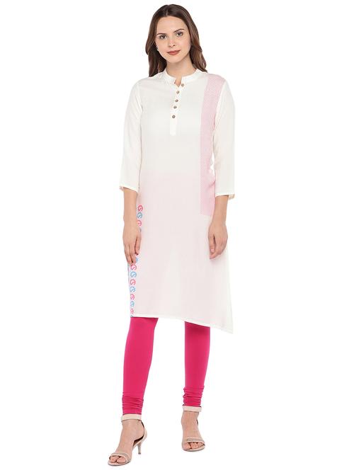 chevron printed straight kurta - 16279556 - Very Small Image - 1