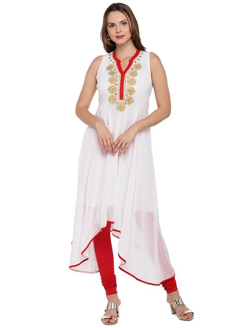 embroidered asymmetric kurta - 16279593 - Very Small Image - 1