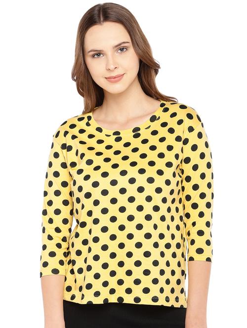 round neck polka dots top - 16279664 - Very Small Image - 1
