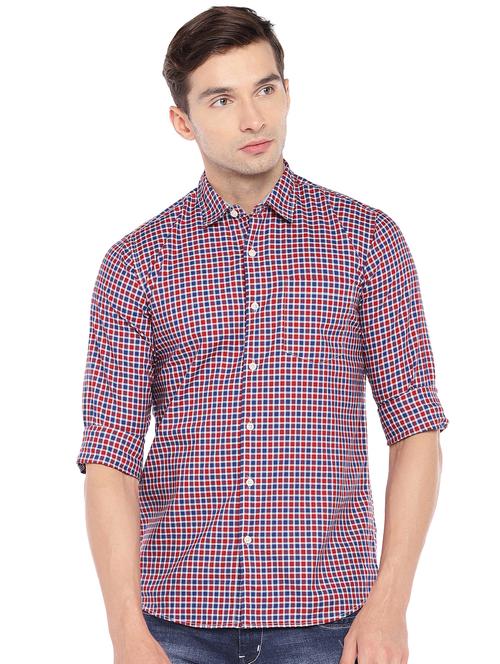 red checkered casual shirt - 16279703 - Very Small Image - 1