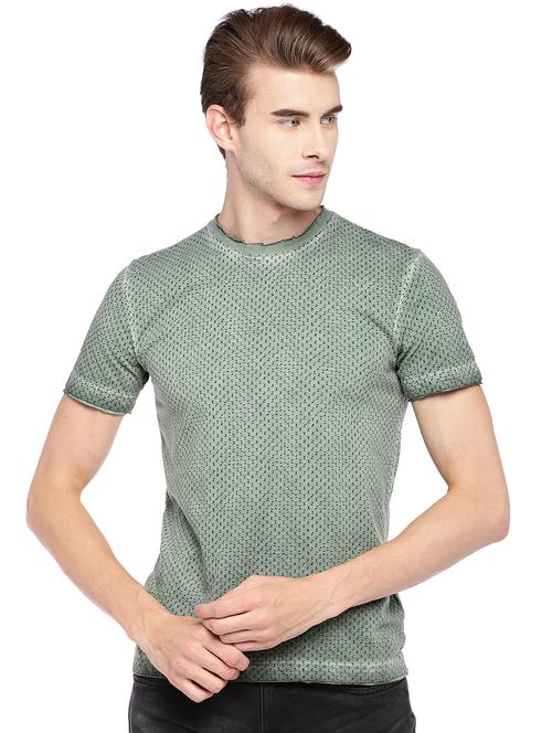 green all over print t-shirt - 16279810 - Very Small Image - 1