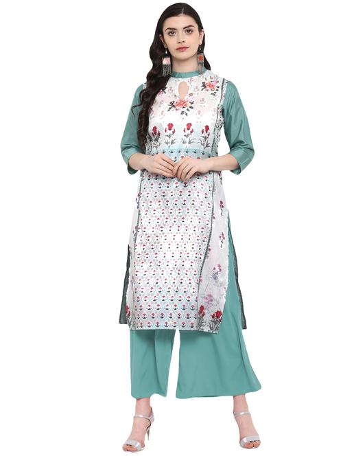 printed straight kurta - 16280366 - Very Small Image - 1
