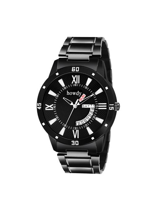 howdy round dial analog watch (ss734) - 16281707 - Very Small Image - 1