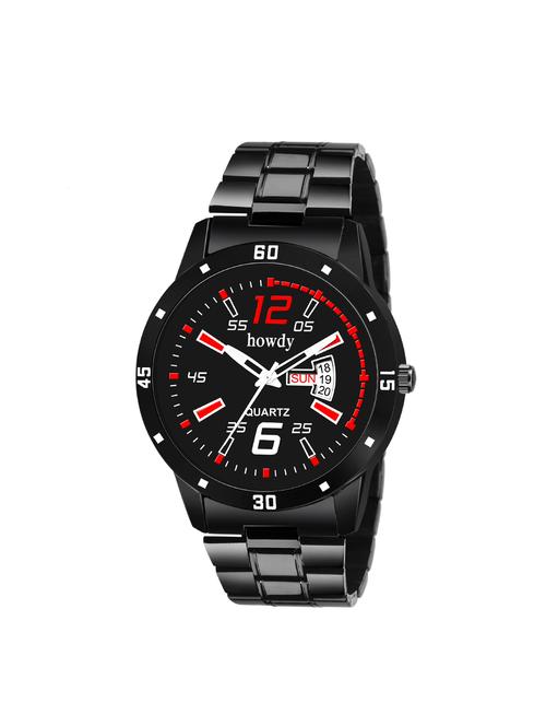 howdy round dial analog watch (ss735) - 16281708 - Very Small Image - 1