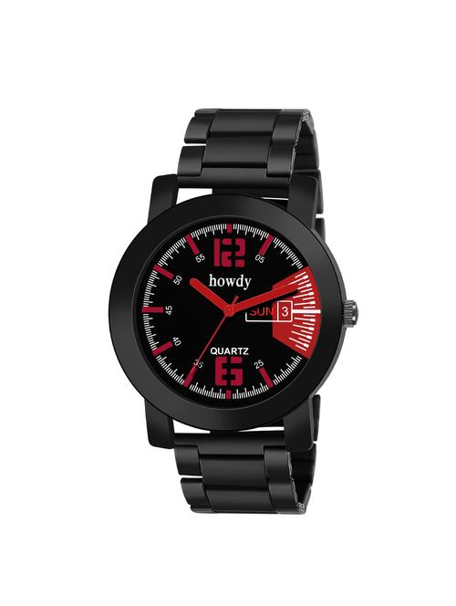 howdy round dial analog watch (ss740) - 16281713 - Very Small Image - 1