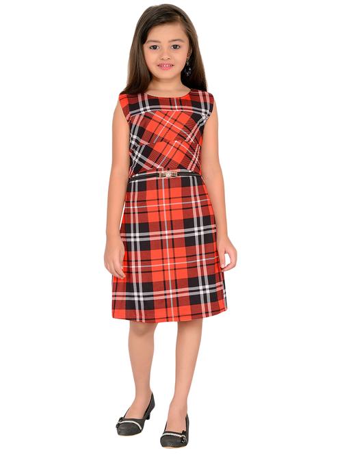 red cotton frock - 16281768 - Very Small Image - 1