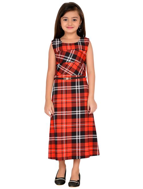 red cotton frock - 16281773 - Very Small Image - 1