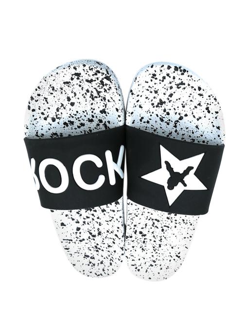 white rubber slip on flip flops - 16282781 - Very Small Image - 1