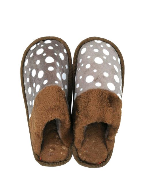 grey printed slip on mules - 16282803 - Very Small Image - 1