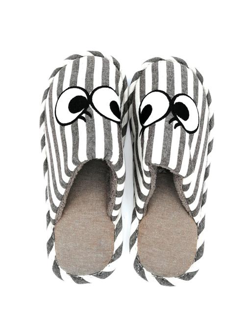 grey fabric slip on mules - 16282815 - Very Small Image - 1