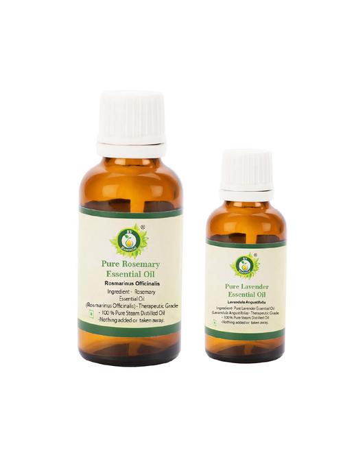 r v essential rosemary (30ml) and lavender essential oil (10ml)- (100% pure and natural steam distilled) - 16283890 - Very Small Image - 1