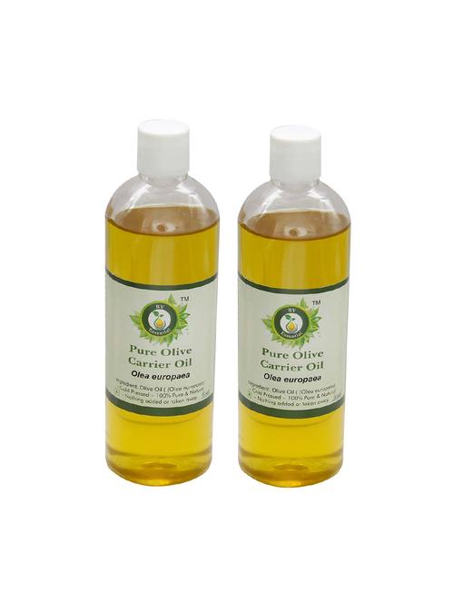 r v essential pure olive carrier oil (100ml+100ml) pack of two- olea europaea (100% pure and natural cold pressed) - 16283962 - Very Small Image - 1