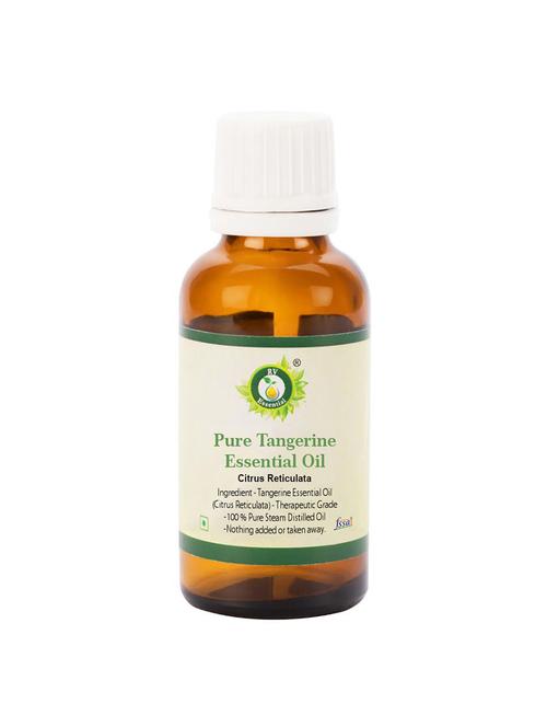r v essential pure tangerine essential oil 50ml- citrus reticulata (100% pure and natural steam distilled) - 16284034 - Very Small Image - 1